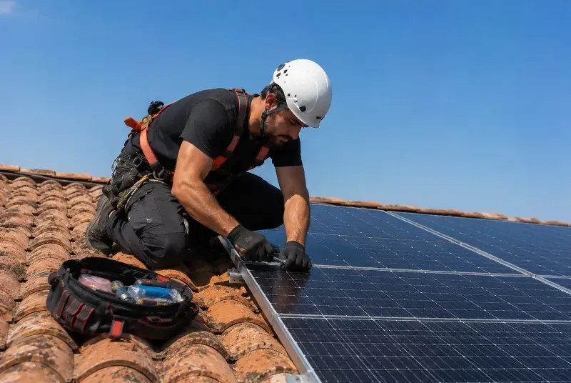 Maintenance et monitoring de panneaux solaires à Saint-Marcel-lès-Valence